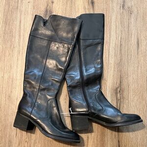 Franco Sarto Black Over the Knee Boots